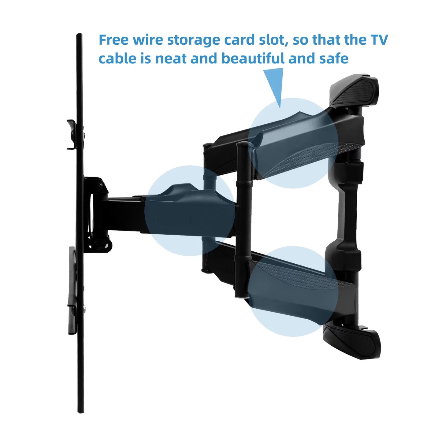 Outdoor TV Wall Mount for 40-75 Inches, Full Motion TV Mount with Flexible 6 Articulating Dual Arms