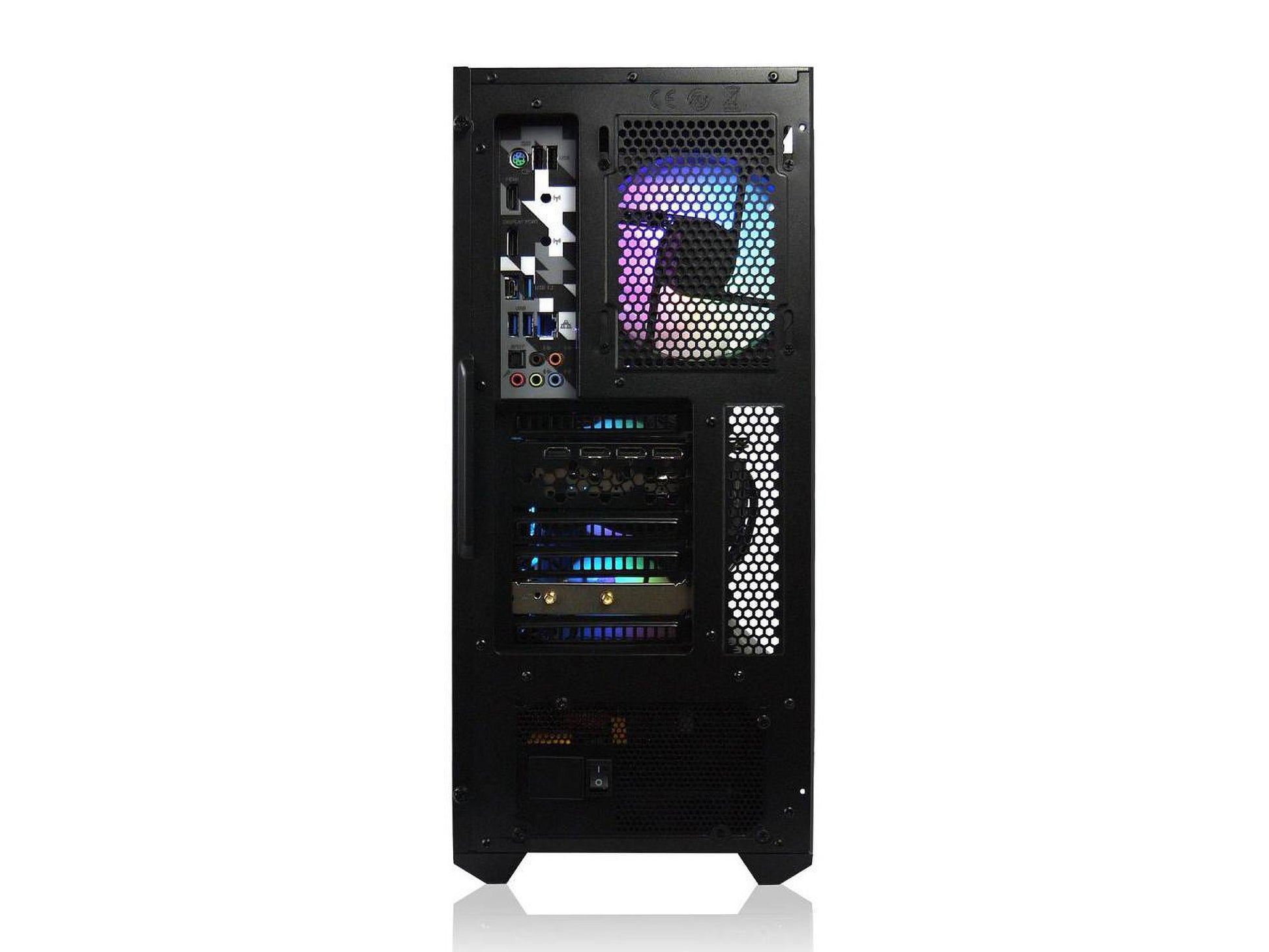 Quiet Series Gaming PC -Intel I9 11900KF Max Boost 5.3Ghz, RTX 4070 12GB, 32GB 3200Mhz DDR4, 1TB NVME M.2 SSD, 360MM AIO Liquid Cooling, ARGB Fans, Wifi/Ac, MB520 Style Case, Windows 11 Black