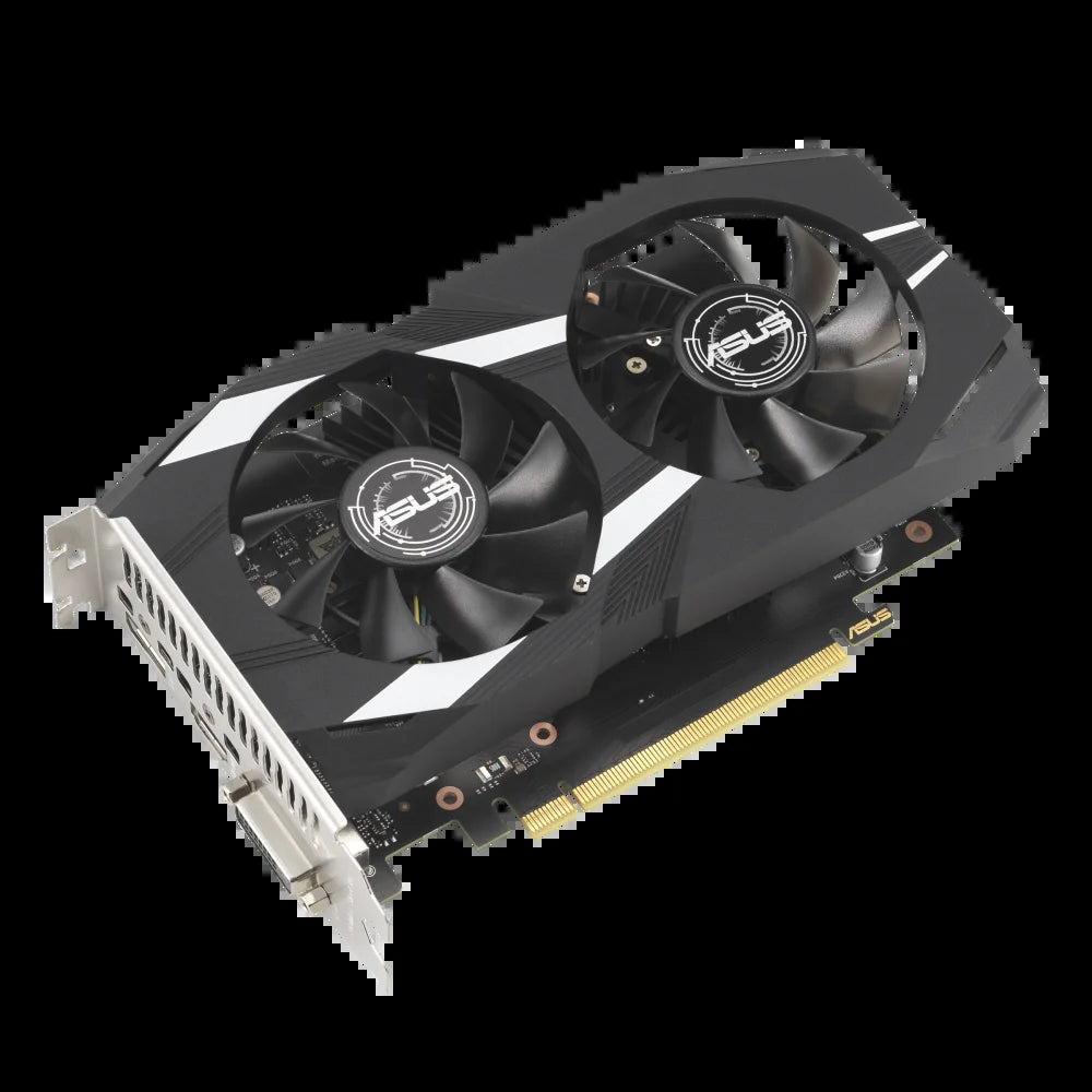 Dual NVIDIA Geforce RTX 3050 6GB OC Edition Gaming Graphics Card - Pcie 4.0, 6GB GDDR6 Memory, HDMI 2.1, Displayport 1.4A, 2-Slot Design, Axial-Tech Fan Design, 0Db Technology, DUAL-RTX3050-O6G