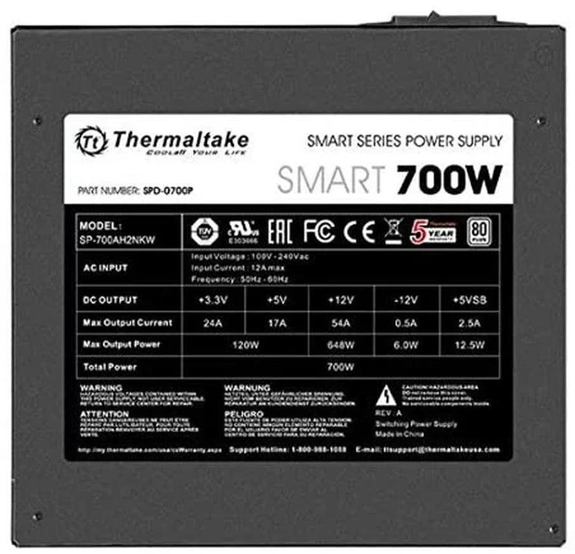 Smart 80PLUS White Power Supply Unit - 700W.